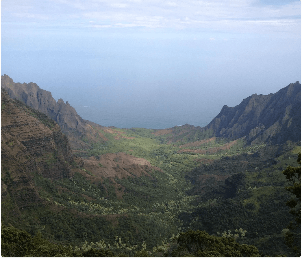 Hawaiian valley landscape